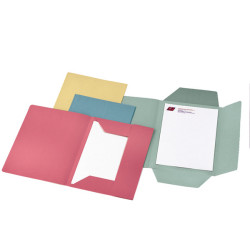 Cartellina 3 lembi - 200 gr - 25 x 33 cm - cartoncino manilla - azzurro - Cartotecnica del Garda - conf. 50 pezzi