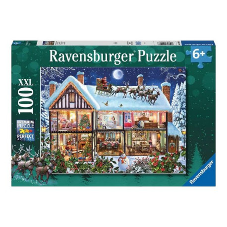 Ravensburger 100XXL - Natale a Casa - puzzle - 100 pezzi