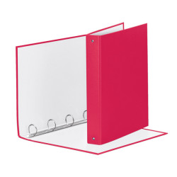 Raccoglitore Meeting - 4 anelli tondi 30 mm - dorso 4 cm - 22 x 30 cm - PPL - fucsia - Esselte