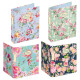 Raccoglitore Nature Flowers - A4 - 27x32cm - 4anelli - dorso 4cm - Pigna