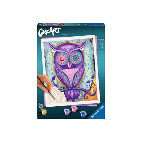 Ravensburger CreArt Dreaming Owl - Dipingere con il set numerico