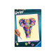 Ravensburger CreArt Funky Elephant - Dipingere con il set numerico