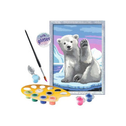 Ravensburger CreArt Pawesome Polar Bear - Dipingere con il set numerico