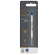 Refill sfera QuinkFlow - punta media - metallo - blu  - Parker