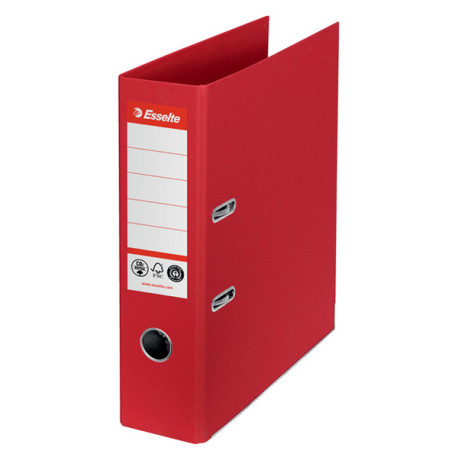 Registratore a leva - CO2 neutral - A4 - dorso 75 mm - rosso - Esselte