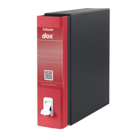 Registratore Dox 1 - dorso 8 cm - commerciale 23x29,7 cm - rosso - Esselte