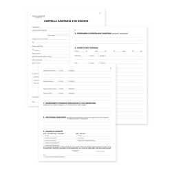 Registro cartella sanitaria di rischio - 34 pagine - 31 x 24,5 cm - DU131910000 - Data Ufficio