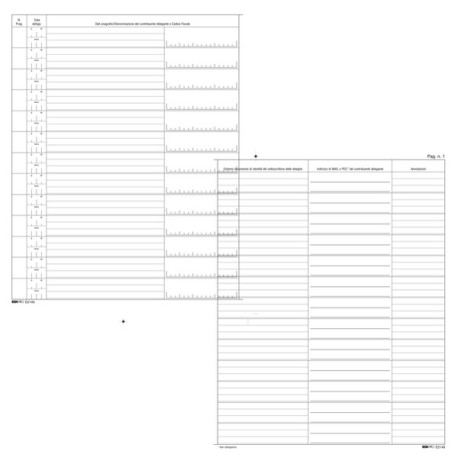 Registro cronologico - 31x24,5 - 14 pagine - Edipro