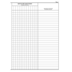 Registro giornale lavori - 31 x 21cm - 47pg - numerate - Edipro