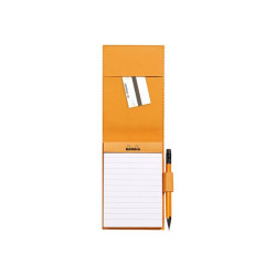 RHODIA - Blocchetto - graffettato - N°11 - A7 - 80 fogli / 160 pagine - carta bianca - righe - con copertina rigida - copertina