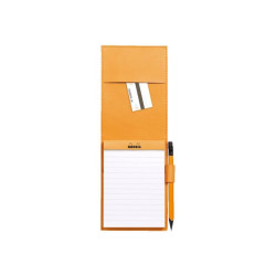 RHODIA - Blocchetto - graffettato - N°12 - 85 x 120 mm - 80 fogli / 160 pagine - carta bianca - righe - con copertina rigida - 