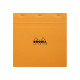 RHODIA Basics - Blocco - graffettato - N°210 - 210 x 210 mm - 80 fogli / 160 pagine - carta bianca - quadretti - con copertina 