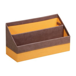 RHODIA Rhodiarama - Classificatore - 2 compartimenti - per 250 x 100 mm - cioccolato