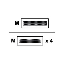 Ruckus - Cavo applicazione diretta 40GBase - QSFP a SFP+ - 10 m - attivo