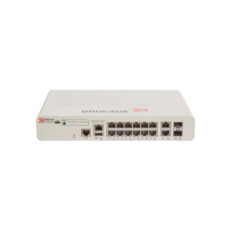 Ruckus ICX 7150-C12P - Switch - L3 - gestito - 12 x 10/100/1000 (PoE+) + 2 x 10/100/1000 (uplink) + 2 x 1 Gigabit / 10 Gigabit 