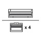 Ruckus Wireless - Cavo applicazione diretta 10GBase - QSFP+ a SFP+ - 1 m - attivo