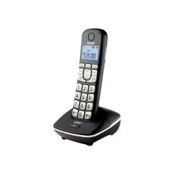 SAIET ERGO - Telefono cordless con ID chiamante - DECTGAP - nero