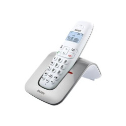 SAIET SLIDE - Telefono cordless con ID chiamante - DECTGAP - grigio argento