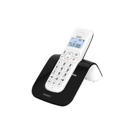 SAIET SLIDE - Telefono cordless con ID chiamante - DECTGAP - nero