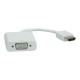 roline - Adattatore video - HD-15 (VGA) femmina a HDMI maschio - 15 cm - bianco