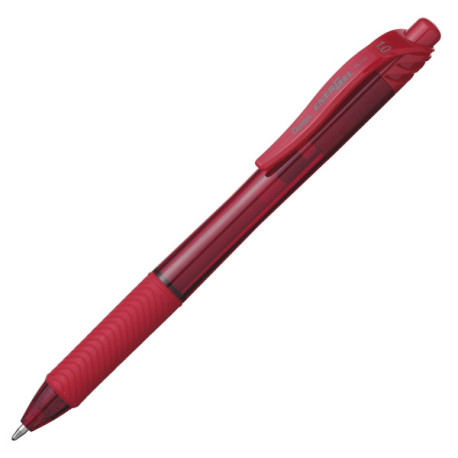 Roller a scatto Energel X Click BL110 - punta 1,0mm - rosso  - Pentel