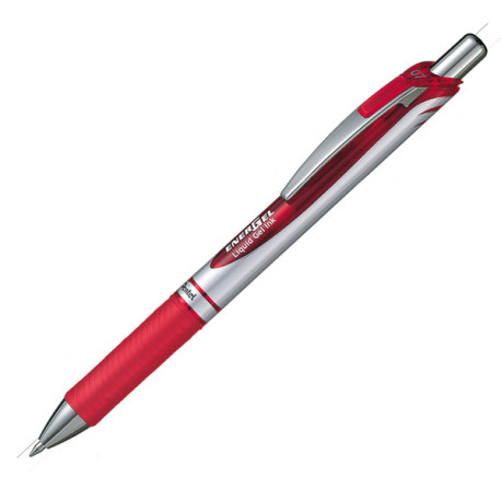 Roller a scatto Energel XM Click - punta 0,7 mm - rosso  - Pentel