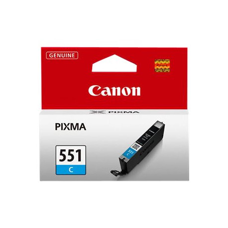 Canon CLI-551C - 7 ml - ciano - originale - serbatoio inchiostro - per PIXMA iP8750, iX6850, MG5550, MG5650, MG5655, MG6450, MG