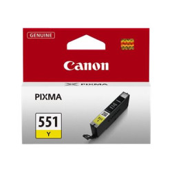 Canon CLI-551Y - 7 ml - giallo - originale - serbatoio inchiostro - per PIXMA iP8750, iX6850, MG5550, MG5650, MG5655, MG6450, M