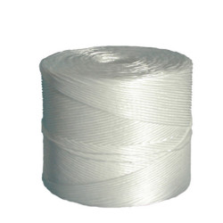 Rotolo di spago - diametro 2 mm - lunghezza 1000 m - 2 kg - fibra PPL - titolo 1/500 - bianco - Viva