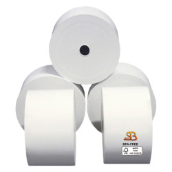 Rotolo per distributori self service - 57 mm x 85 m - diametro esterno 87 mm - anima 12 mm - 70 gr - carta termica BPA free - S