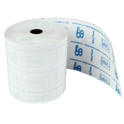 Rotolo registratore cassa - 80 mm x 40 m - diametro esterno 55 mm - anima 12 mm - 55 gr - carta termica BPA free - Sabacart - b