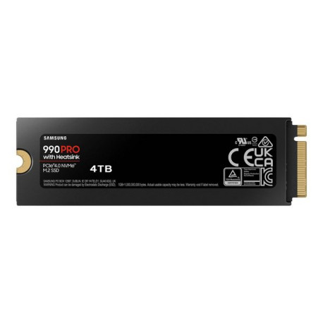 Samsung 990 PRO MZ-V9P4T0GW - SSD - crittografato - 4 TB - interno - M.2 2280 - PCIe 4.0 x4 (NVMe) - 256 bit AES - TCG Opal Enc