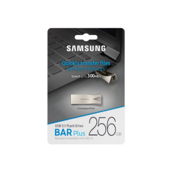 Samsung BAR Plus MUF-256BE3 - Chiavetta USB - 256 GB - USB 3.1 Gen 1 - argento champagne