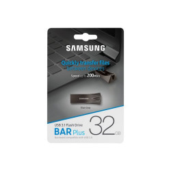 Samsung BAR Plus MUF-32BE4 - Chiavetta USB - 32 GB - USB 3.1 Gen 1 - Titan Gray