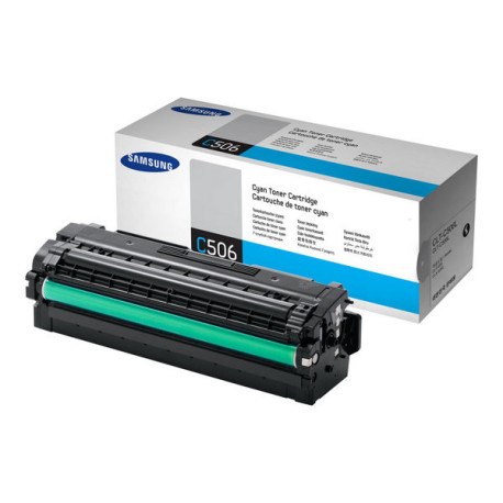 Samsung CLT-C506L - Alta resa - ciano - originale - cartuccia toner (SU038A) - per Samsung CLP-680DW, CLP-680ND, CLX-6260FD, CL