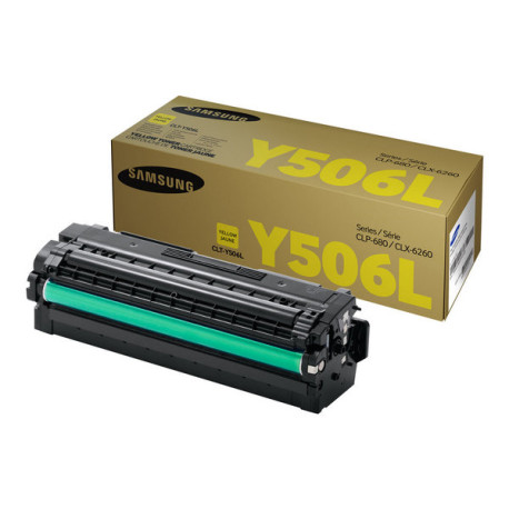 Samsung CLT-Y506L - Alta resa - giallo - originale - cartuccia toner (SU515A) - per Samsung CLP-680DW, CLP-680ND, CLX-6260FD, C