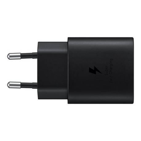 Samsung EP-TA800 - Alimentatore - 25 Watt - 3 A - SFC (USB-C) - nero - per Galaxy A20, A50, A70, A8s, M30, M40, Note10, S20, S2