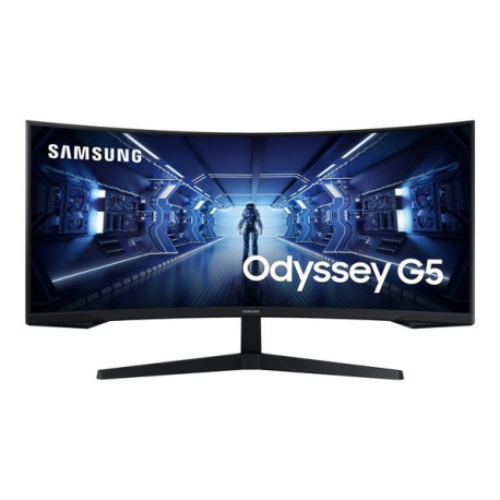 Samsung Odyssey G5 C34G55TWWP - G55T Series - monitor a LED - gaming - curvato - 34" - 3440 x 1440 UWQHD @ 165 Hz - VA - 250 cd