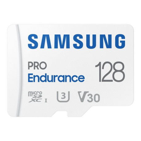 Samsung PRO Endurance MB-MJ128KA - Scheda di memoria flash (adattatore da microSDXC a SD in dotazione) - 128 GB - Video Class V