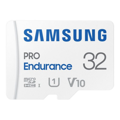 Samsung PRO Endurance MB-MJ32KA - Scheda di memoria flash (adattatore microSDHC per SD in dotazione) - 32 GB - Video Class V10 