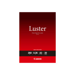 Canon Photo Paper Pro Luster LU-101 - Brillante - 260 micron - A3 (297 x 420 mm) - 260 g/m² - 20 fogli carta fotografica - per 