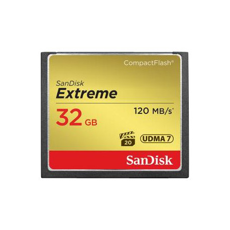 SanDisk Extreme - Scheda di memoria flash - 32 GB - 567x - CompactFlash