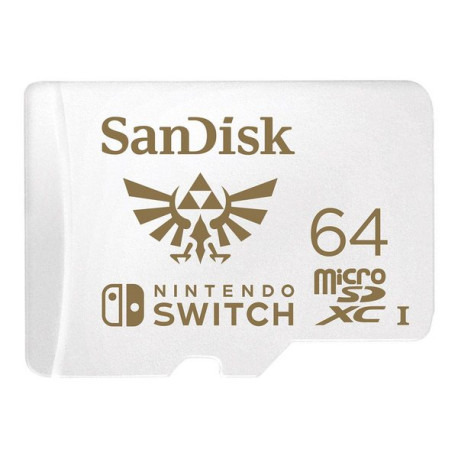 SanDisk Nintendo Switch - Scheda di memoria flash - 64 GB - UHS-I U3 - UHS-I microSDXC - per Nintendo Switch