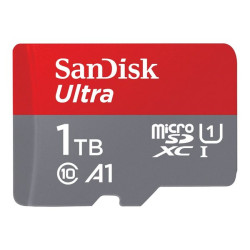 SanDisk Ultra - Scheda di memoria flash (adattatore da microSDXC a SD in dotazione) - 1 TB - A1 / UHS Class 1 / Class10 - UHS-I