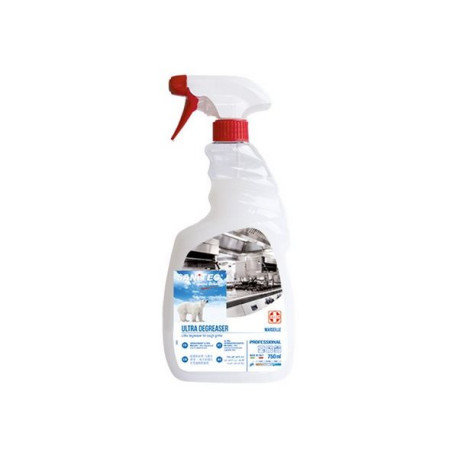 Sanitec ULTRA - Sgrassante - liquido - spray in flacone - 750 ml - Marsiglia - professionale - bianco (pacchetto di 6)