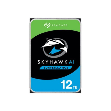 Seagate SkyHawk AI ST12000VE001 - HDD - 12 TB - interno - 3.5" - SATA 6Gb/s - buffer: 256 MB - con 3 anni Seagate Recupero dei 