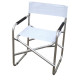 Sedia pieghevole Regista - 79 x 47 x 57 cm - alluminio/PVC - bianco - Garden Friend