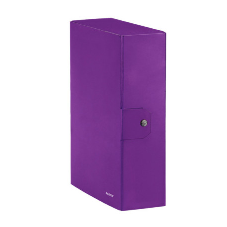 Scatola progetto WOW - dorso 10 cm - viola metallizzato - Leitz