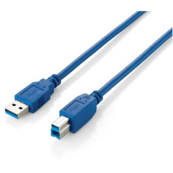 Cavi - EQUIP - CAVO USB 3.0 da Tipo-A a Tipo-B, Blu, MM, 3.0m