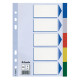 Separatore - 5 tasti colorati - PPL - A5 - multicolore - Esselte